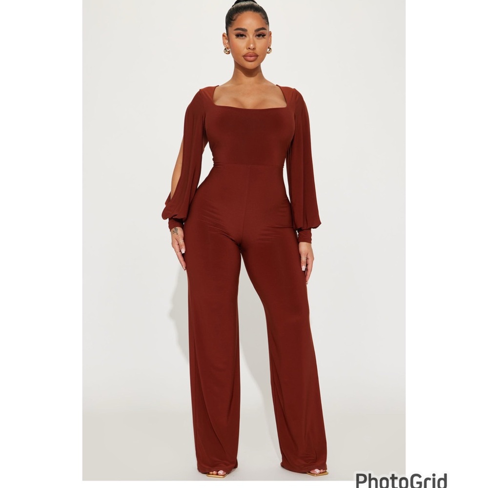 Elegant Brown Jumpsuit Ella Jumpsuit - Chestnut